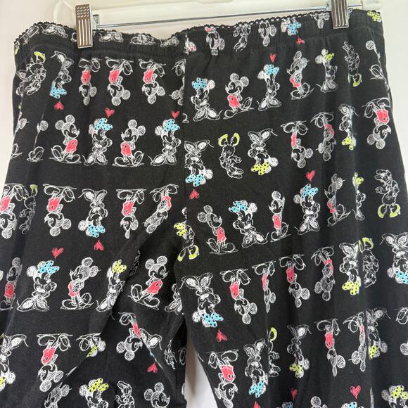 Disney Women's Minnie Mouse & Mickey Mouse Cropped Sleep Pants Size XL (14/16) - Picture 4 of 6